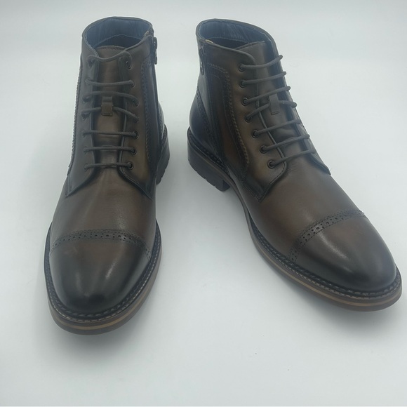 Johnston & Murphy Men Benton  Tan Brown Full Grain Leather Boot -SZ 13-MSRP $199 main image 7